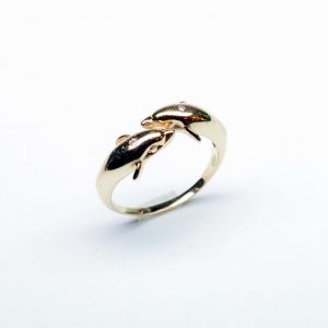 18 Karaat geel goud / Diamanten 0.04ct